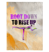 Cozy Downward Dog Sherpa blanket for flexible relaxation.